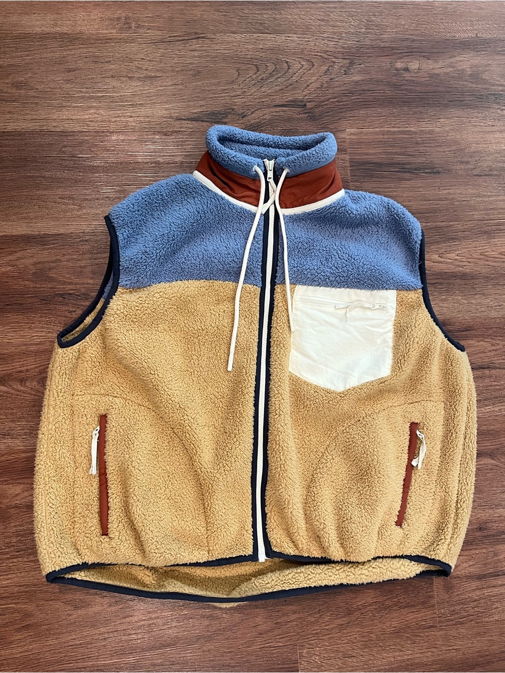 THE GREAT OUTDOORS The Plush Colorblock Terrain Vest Sherpa Women's Small - Picture 2 of 13